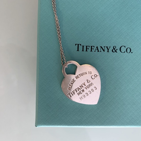 Tiffany large heart necklace